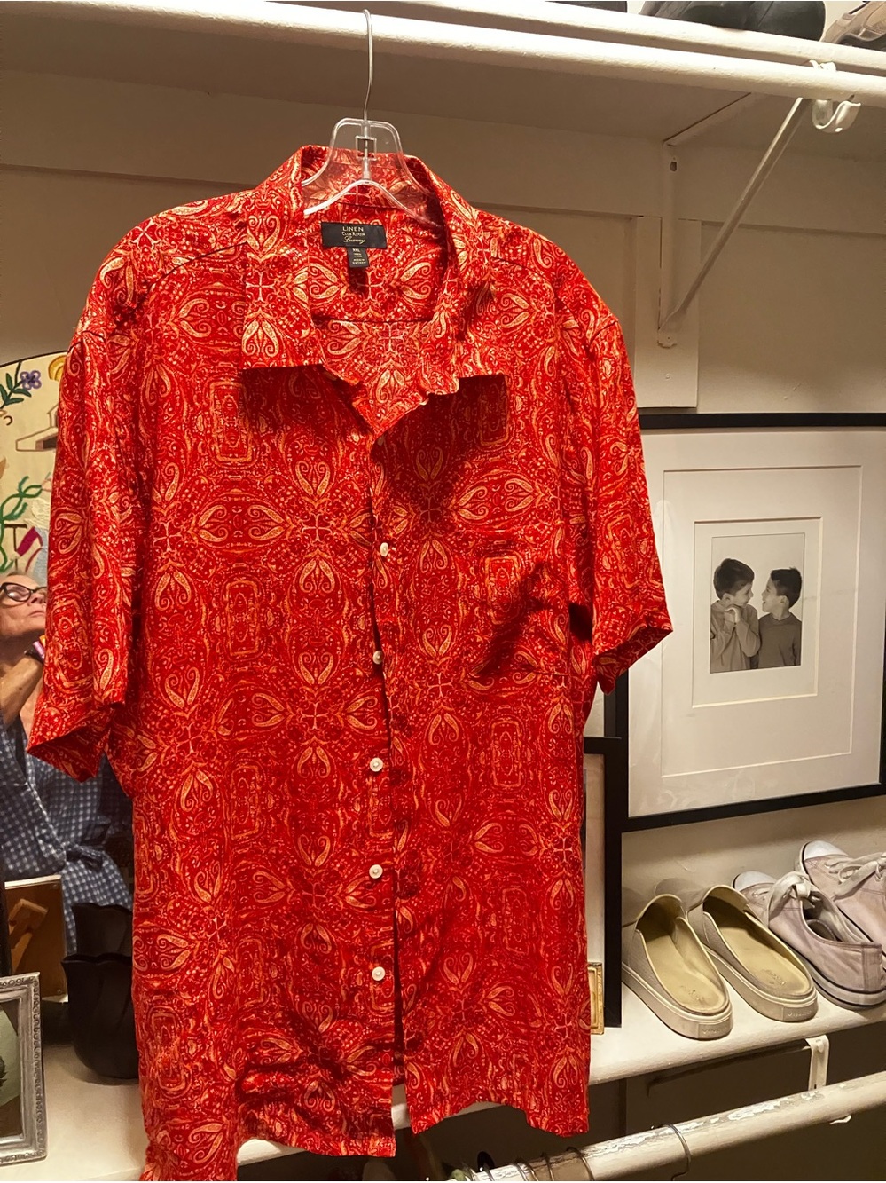 Vibrant Linen Shirt by Club Room Luxury